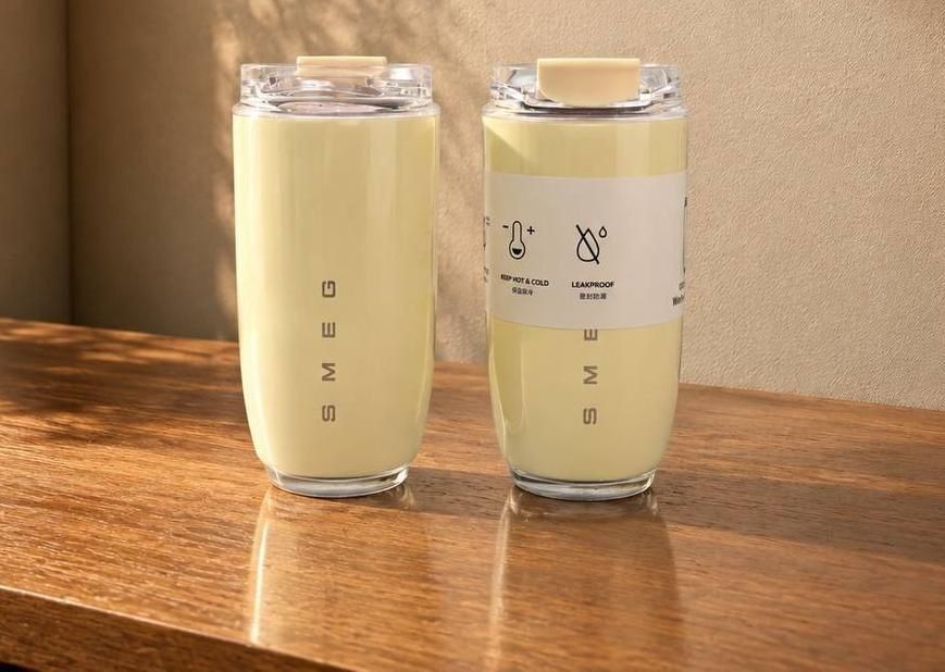 تراول ماگ اسمگ  SMEG  طرفیت 350 میلی لیتر  بدون چکه .داخل  استیل . گرم و سرد حداقل 8 ساعت حداکثر 24 ساعت . اصلی