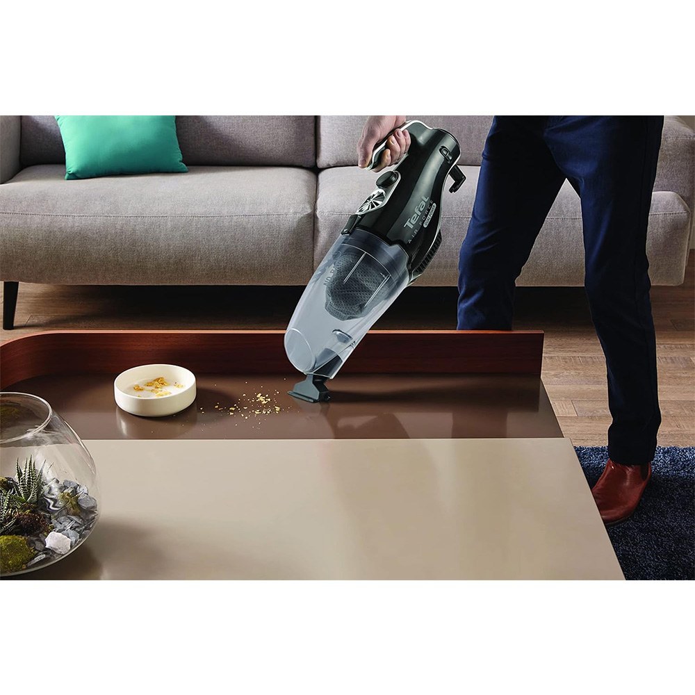 جارو برقی عصایی پرتابل تفال tefal مدل UY511TR. رنگ کرم و مشکی