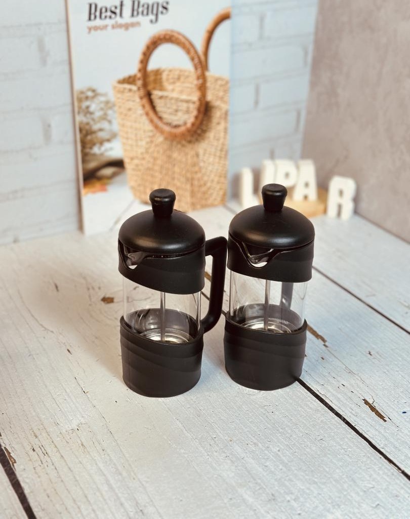فرنچ پرس شیشه اعلا  برند YI TIAN مشکی