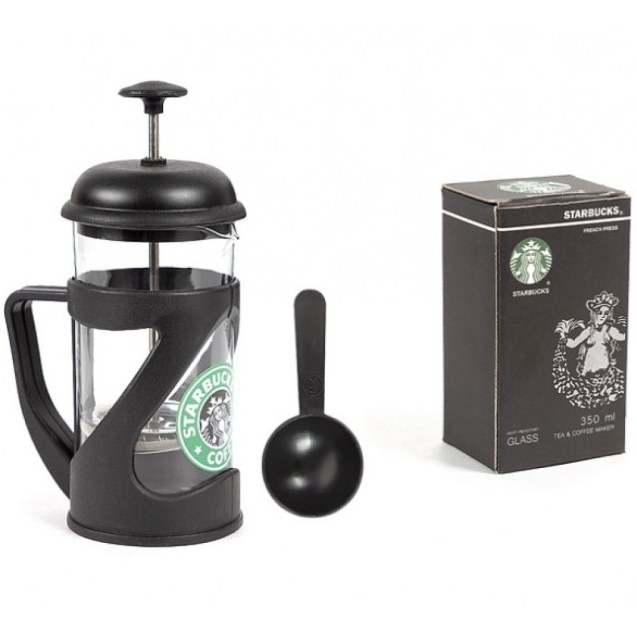 فرنچ پرس برند STAR BUCKS شیشه اعلا رنگ مشکی