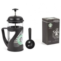 فرنچ پرس برند STAR BUCKS شیشه اعلا رنگ مشکی
